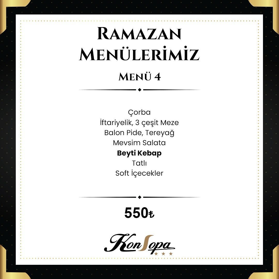 Ramazan Menülerimiz