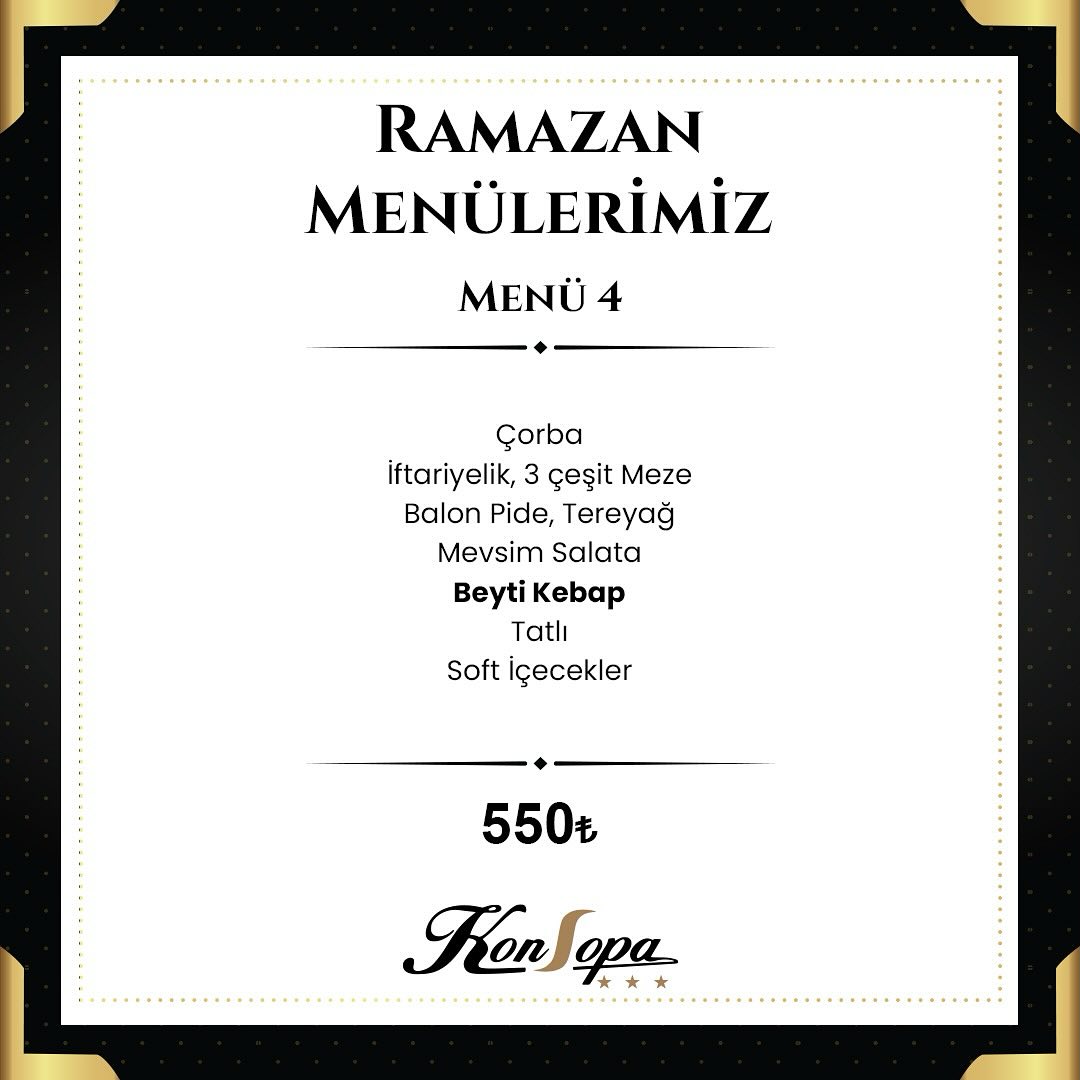 Ramazan Menülerimiz