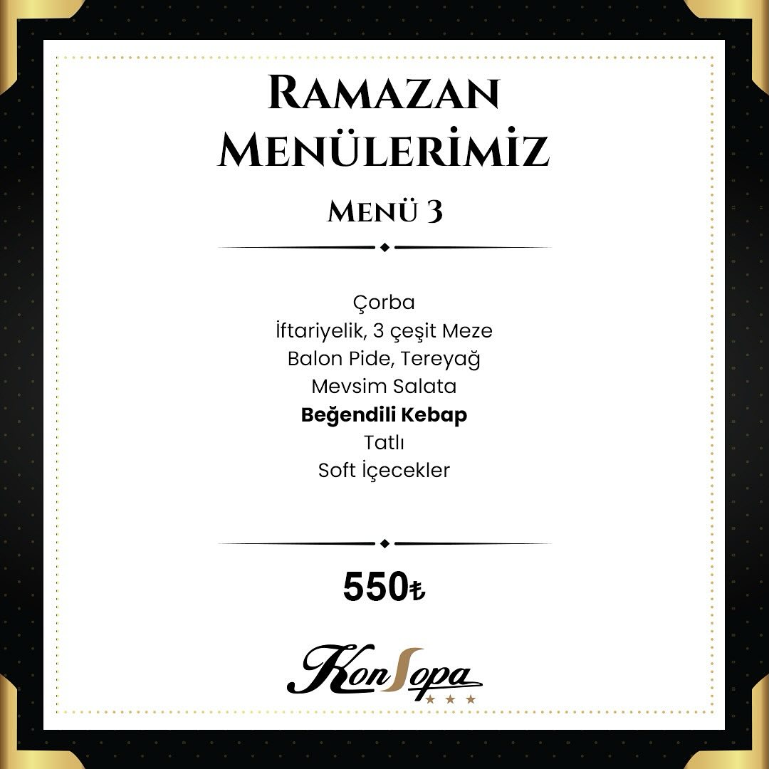 Ramazan Menülerimiz